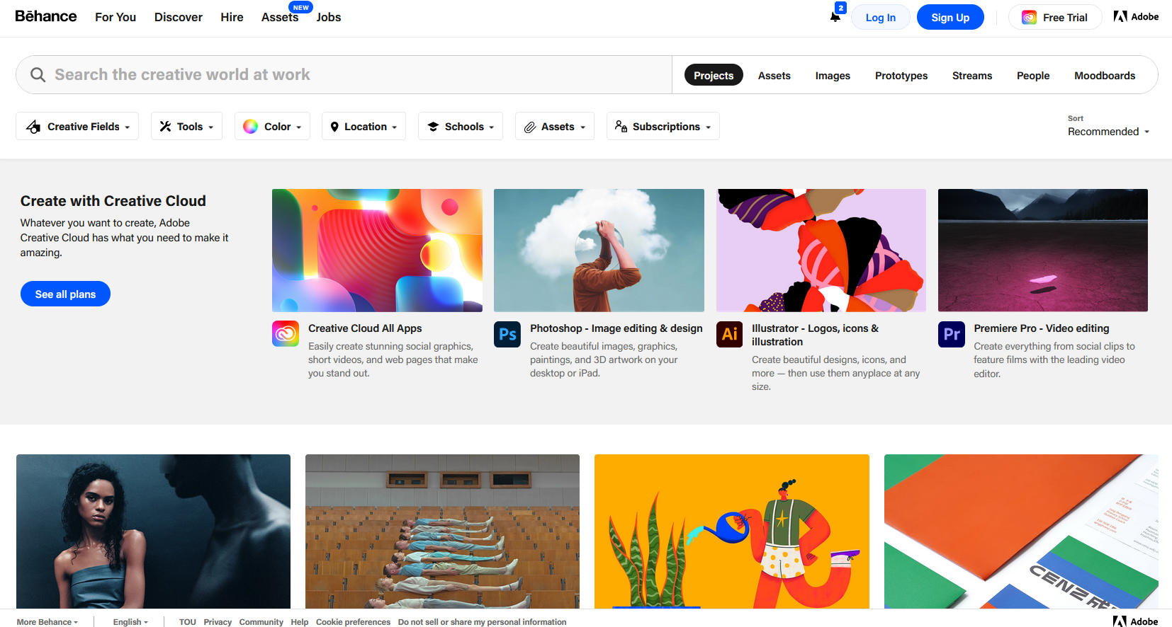 Behance video page